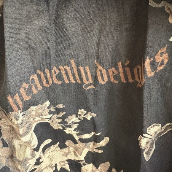 Urban Outfitters Dress Women XS Kimchi Blue Maria Collar Sheer Ruffle Whimsigoth - Picture 10 of 11